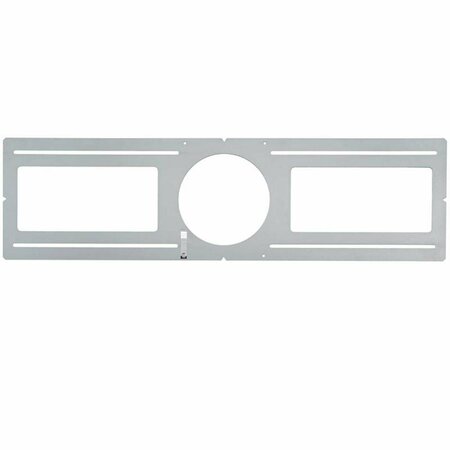 BRAINCEREBRO 4.48 in. Mounting Plate - Silver, 20PK BR2741505